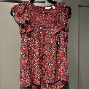 Sleeveless blouse from Anthropologie